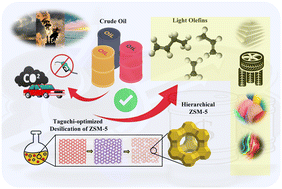 Graphical abstract: Catalytic and mechanistic insights into desilicated ZSM-5 for crude oil-to-olefins conversion