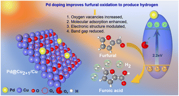 Graphical abstract: Atomic doping and light irradiation promote anodic hydrogen evolution through furfural oxidation on Cu2+1O/Cu nano-dendrites