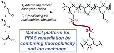 Graphical abstract: Fluoroolefin-vinyl ether copolymer ionic fluorogels for PFAS remediation from water