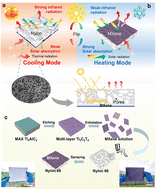 Graphical abstract: The elegance of simplicity: a cost-effective Janus membrane for all-day radiative thermal management inspired by complementary photothermal design