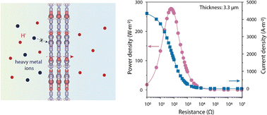 Graphical abstract: Biomimetic low-porosity framework membranes for efficient power generation and acid recycling from industrial wastewater