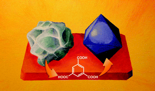 Graphical abstract: Positioning of the HKUST-1 metal–organic framework (Cu3(BTC)2) through conversion from insoluble Cu-based precursors