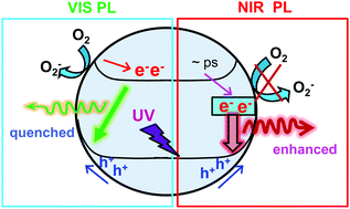 Graphical abstract: Oxygen induced enhancement of NIR emission in brookite TiO2 powders: comparison with rutile and anatase TiO2 powders