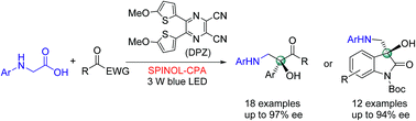 Graphical abstract: Catalytic enantioselective radical coupling of activated ketones with N-aryl glycines