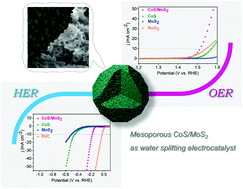 Graphical abstract: Highly efficient electrocatalysts for overall water splitting: mesoporous CoS/MoS2 with hetero-interfaces