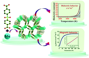 Graphical abstract: Synthesis, crystal structures, dielectric and magnetic properties of manganese sulfonyldibenzoates