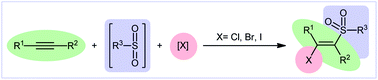 Graphical abstract: Direct halosulfonylation of alkynes: an overview