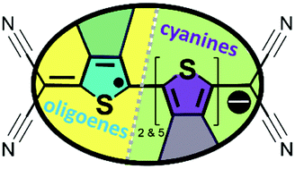 Graphical abstract: Oligoene and cyanine features of tetracyano quinoidal oligothiophenes