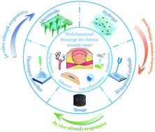 Graphical abstract: Construction of multifunctional wound dressings with their application in chronic wound treatment