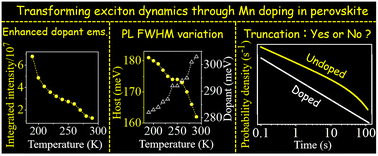 Graphical abstract: Transforming exciton dynamics in perovskite nanocrystal through Mn doping
