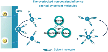 Graphical abstract: The overlooked solvent effects: a reconsideration of the paradigm in semiconductor photocatalysis