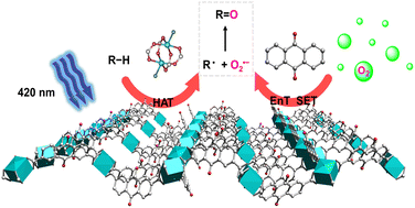Graphical abstract: In situ exfoliation of a copper-based metal–organic framework for boosting the synergistic photoactivation of inert C(sp3)–H bonds and oxygen