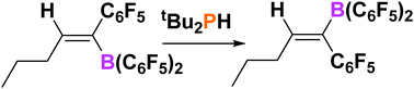 Graphical abstract: Stoichiometric and catalytic isomerization of alkenylboranes using bulky Lewis bases