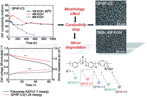 Graphical abstract: Optimization of the pendant chain length in partially fluorinated aromatic anion exchange membranes for alkaline fuel cells