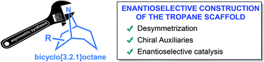 Graphical abstract: Enantioselective construction of the 8-azabicyclo[3.2.1]octane scaffold: application in the synthesis of tropane alkaloids