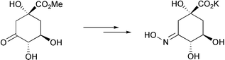 Graphical abstract: A simple method for the preparation of 3-hydroxyiminodehydroquinate, a potent inhibitor of type II dehydroquinase