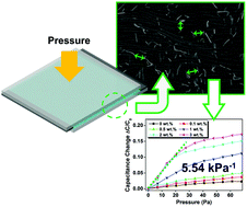 Graphical abstract: A highly sensitive and flexible pressure sensor with electrodes and elastomeric interlayer containing silver nanowires