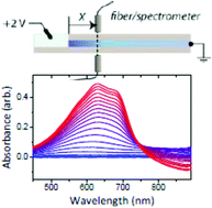 Graphical abstract: Optical study of electrochromic moving fronts for the investigation of ion transport in conducting polymers