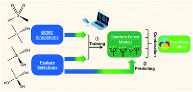 Graphical abstract: Machine-learning-assisted screening of pure-silica zeolites for effective removal of linear siloxanes and derivatives