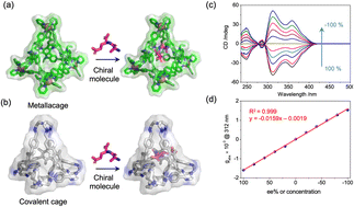 Graphical abstract: Cage-based sensors for circular dichroism analysis