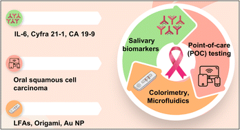 Graphical abstract: A review: early detection of oral cancer biomarkers using microfluidic colorimetric point-of-care devices