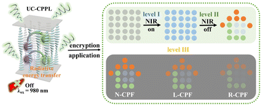 Graphical abstract: Radiative energy transfer enabling upconverted circularly polarized persistent luminescence for multilevel information encryption