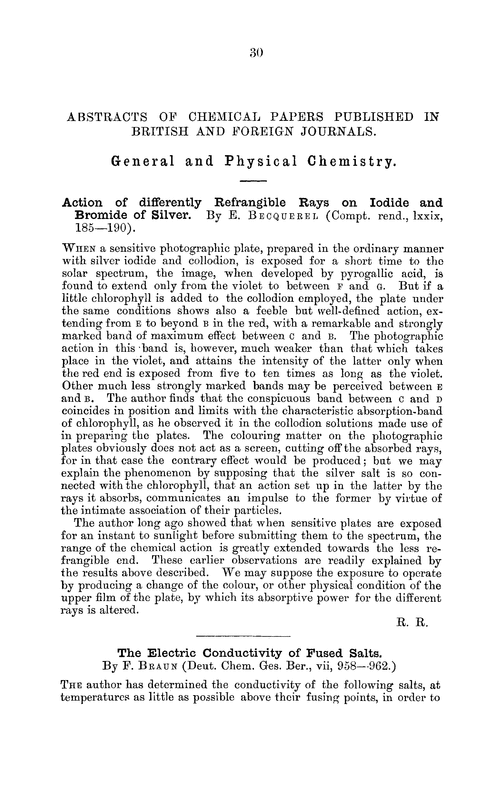 General and physical chemistry