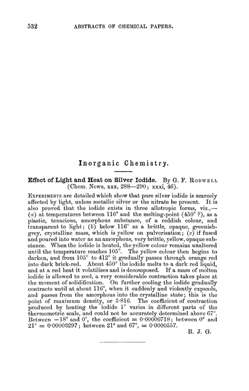 Inorganic chemistry