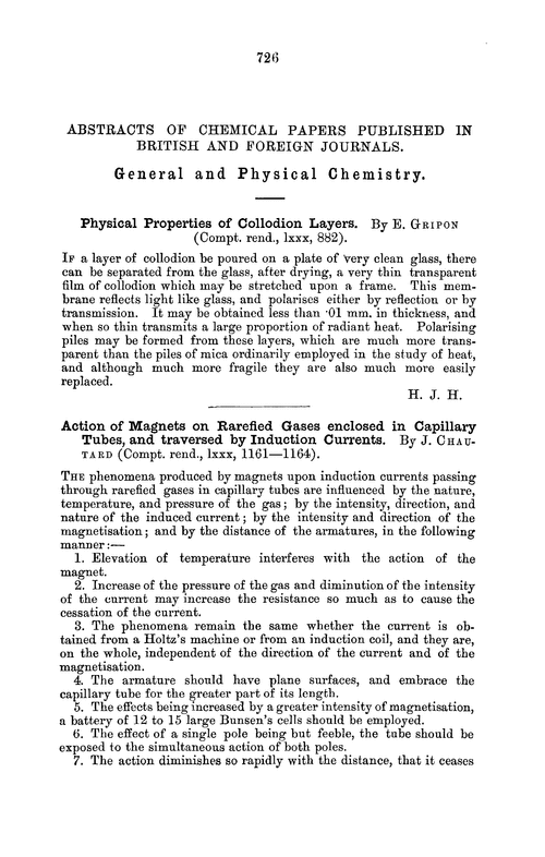 General and physical chemistry