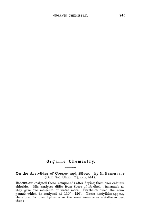 Organic chemistry