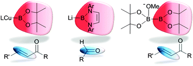 Graphical abstract: Trivalent boron nucleophile as a new tool in organic synthesis: reactivity and asymmetric induction