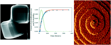 Graphical abstract: Crystallisation of solvothermally synthesised ZIF-8 investigated at the bulk, single crystal and surface level