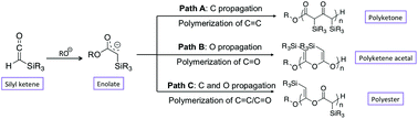 Graphical abstract: Polymerization of silyl ketenes using alkoxide initiators: a combined computational and experimental study