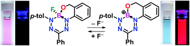 Graphical abstract: A strongly Lewis-acidic and fluorescent borenium cation supported by a tridentate formazanate ligand