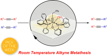 Graphical abstract: Exploring efficient and air-stable d2 Re(v) alkylidyne catalysts: toward room temperature alkyne metathesis