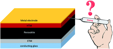 Graphical abstract: Efficiency vs. stability: dopant-free hole transporting materials towards stabilized perovskite solar cells