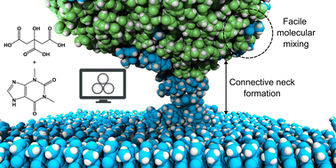 Graphical abstract: Exploring mechanochemistry of pharmaceutical cocrystals: effect of incident angle on molecular mixing during simulated indentations of two organic solids