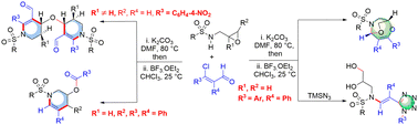 Graphical abstract: Ring expansion/opening reactions of epoxy ene-amides: access to azabicyclononene, tetrahydropyridine and tetrazole scaffolds