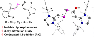 Graphical abstract: Diphosphaenones: beyond the phosphorus analogue of enones