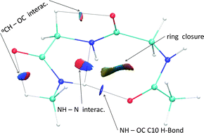 Graphical abstract: Unraveling non-covalent interactions within flexible biomolecules: from electron density topology to gas phase spectroscopy