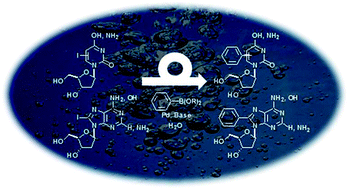 Graphical abstract: Palladium-catalyzed Suzuki reaction in aqueous solvents applied to unprotected nucleosides and nucleotides