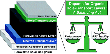 Graphical abstract: Doping strategies for small molecule organic hole-transport materials: impacts on perovskite solar cell performance and stability