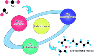 Graphical abstract: Regulating C–C coupling in thermocatalytic and electrocatalytic COx conversion based on surface science