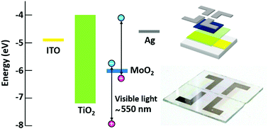 Graphical abstract: Plasmon-induced charge separation based on a nanocomposite containing MoO2 under visible light irradiation