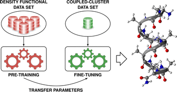 Graphical abstract: Transfer learning for chemically accurate interatomic neural network potentials