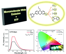 Graphical abstract: Efficient monomolecular white emission of phenothiazine boronic ester derivatives with room temperature phosphorescence