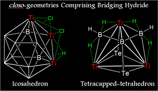 Graphical abstract: Hypoelectronic titanaboranes: icosahedral and tetracapped tetrahedral clusters comprising bridging hydrides