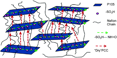 Graphical abstract: Doping Nafion® matrix by p-aramid flakes for a proton transport less reliant on moisture