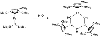 Graphical abstract: [{Cp′Fe(μ-OH)}3]: the synthesis of a unique organometallic iron hydroxide