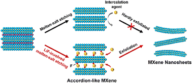 Graphical abstract: Molten-salt etching synthesis of delaminatable MXenes